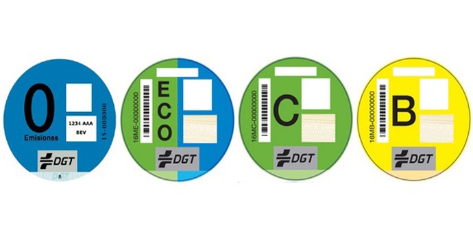 Distintivo ambiental de la DGT