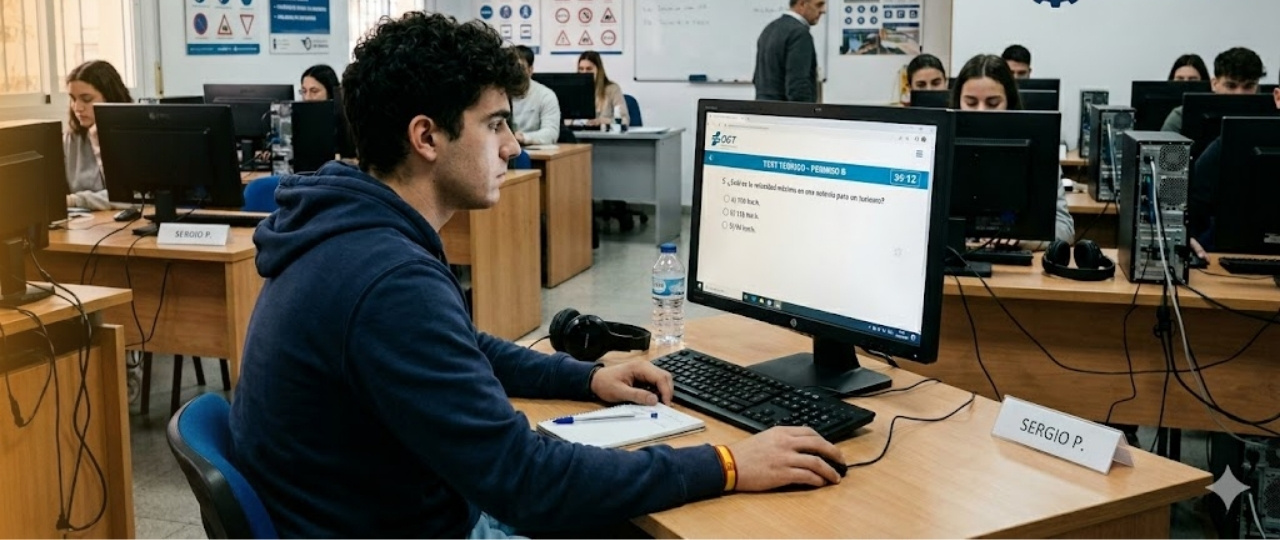 Test teórico permiso B de conducir en Autoescuelas Vial Masters